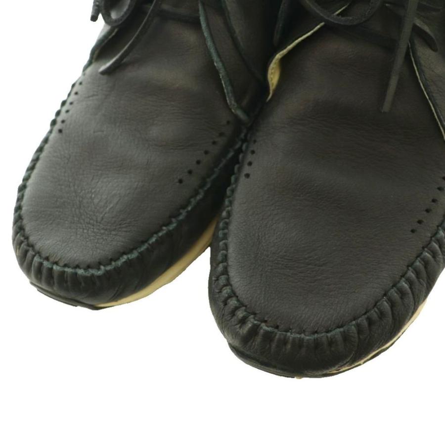 ビズビム VISVIM FBT-ELK モカシンシューズ スニーカー レザー US9 黒