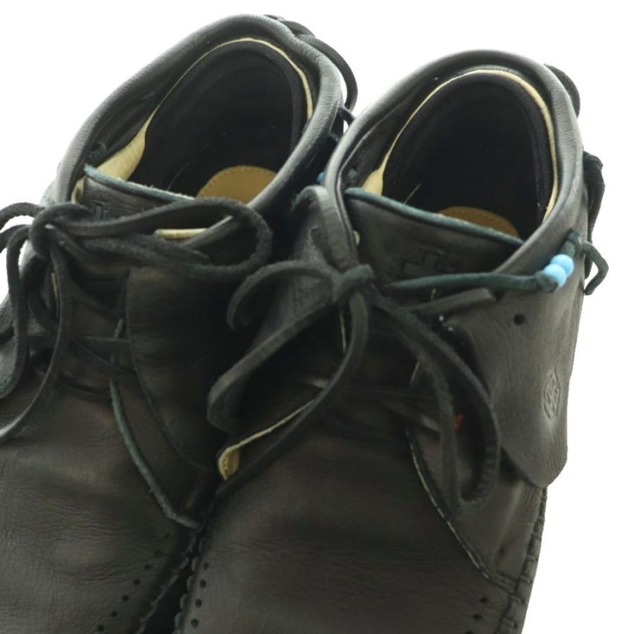 ビズビム VISVIM FBT-ELK モカシンシューズ スニーカー レザー US9 黒