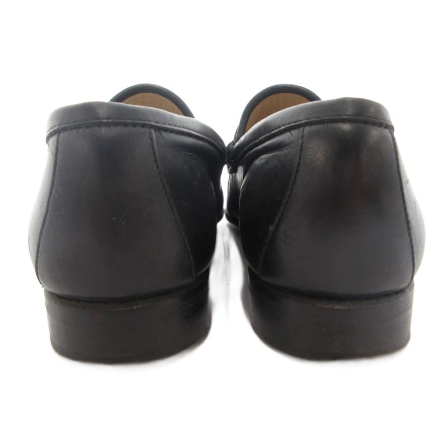 GUCCI（グッチ） ホースビットローファー シューズ 黒革 ゴールド金具