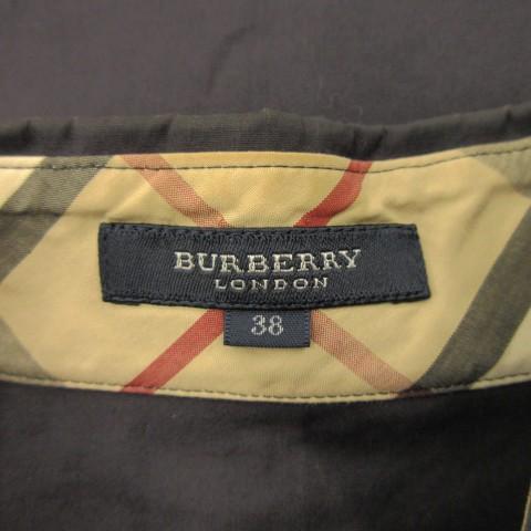 美品 13 XL【BURBERRY バーバリー ロンドン】 シャツ ブラウス 紺 バーバリー ロンドン BURBERRY LONDON シャツ ブラウス 38 濃紺 ダーク