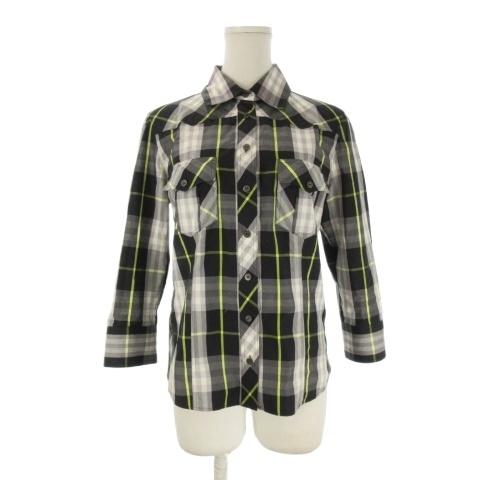 バーバリー ロンドン BURBERRY LONDON シャツ ブラウス 40 黒 ブラック 