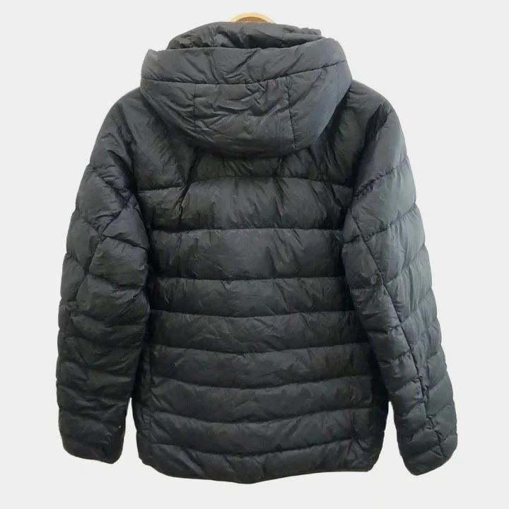 ユニクロ（UNIQLO） 中綿ジャケット 上着 M 黒 ブラック フード付き 