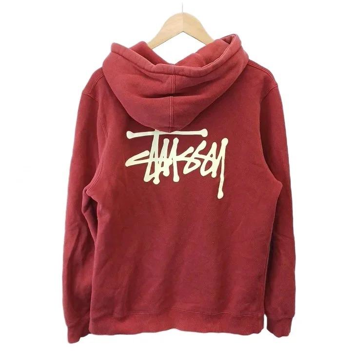 STUSSY（ステューシー） トレーナー M 赤 レッド プルオーバー 長袖 