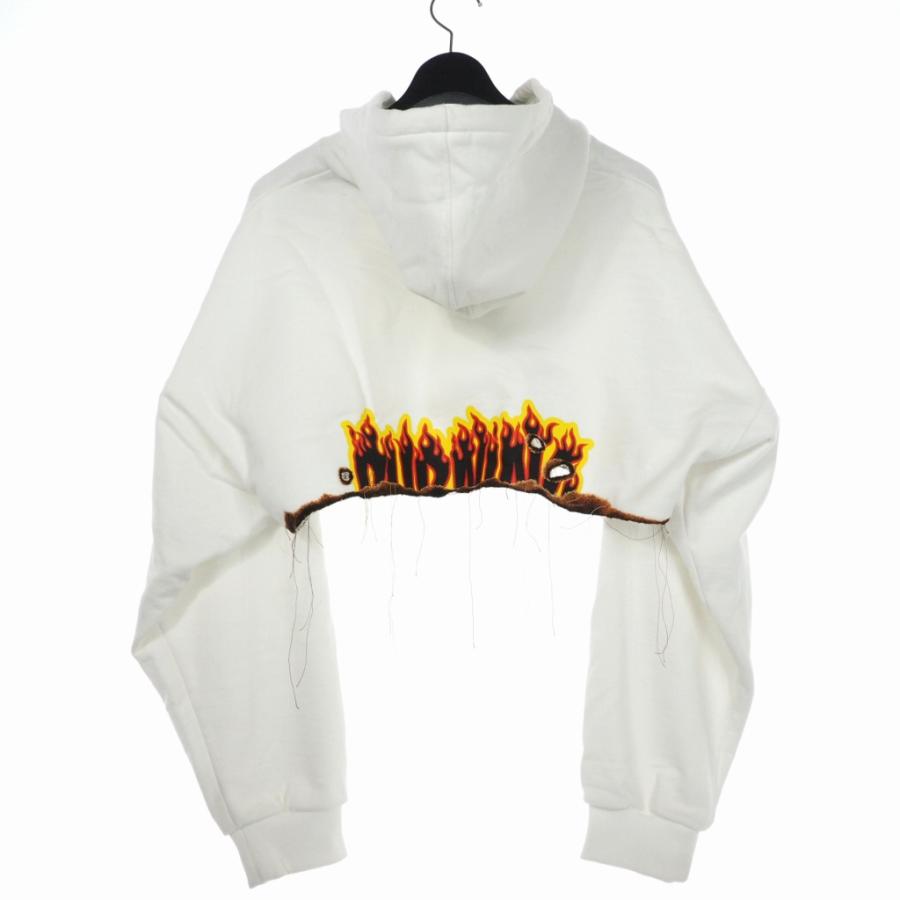 ダブレット doublet 22AW BURNING EMBROIDERY ZIP UP HOODIE