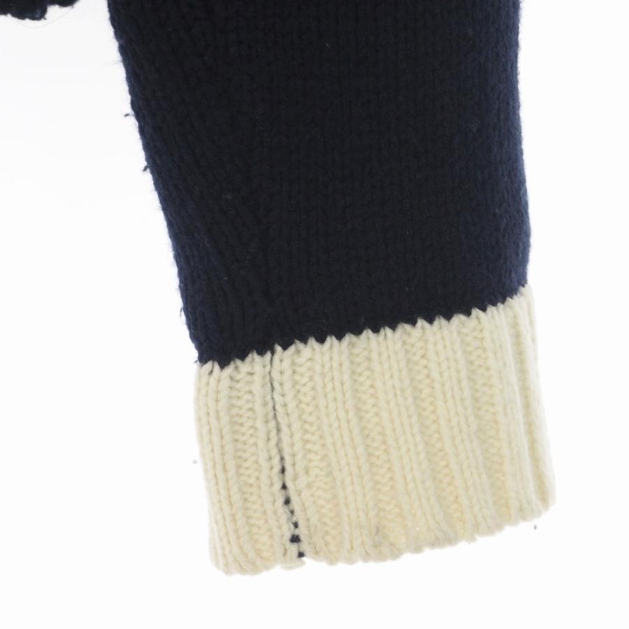 クードス Kudos 18AW スリット ニット セーター F ネイビー KK18YY02 