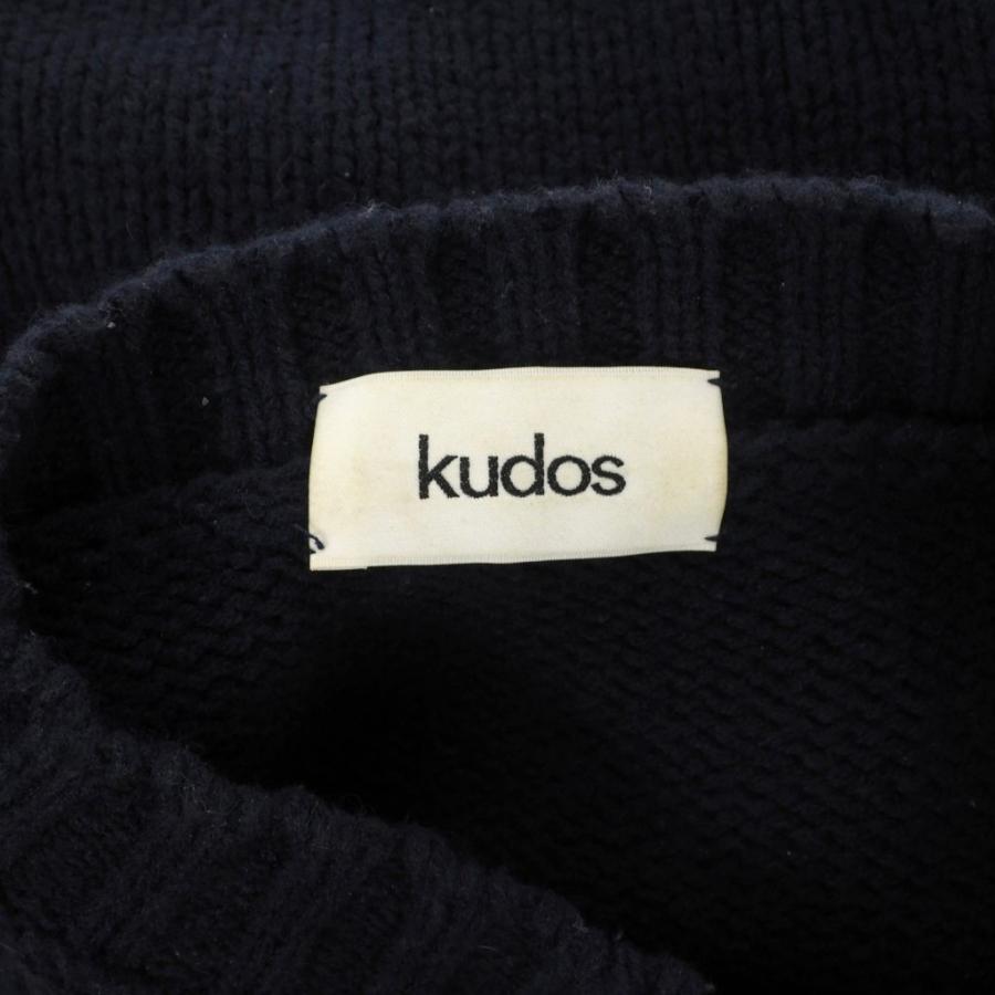 クードス Kudos 18AW スリット ニット セーター F ネイビー KK18YY02 