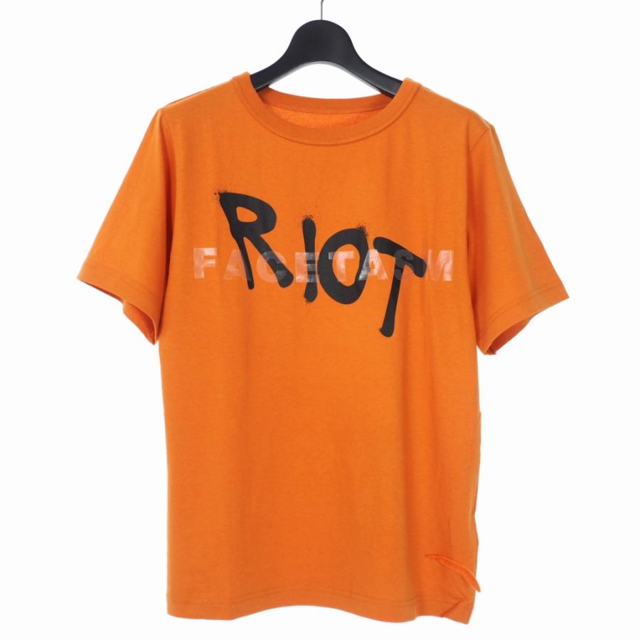 未使用品 ライオット ファセッタズム RIOT FACETASM 20AW LOGO TEE 