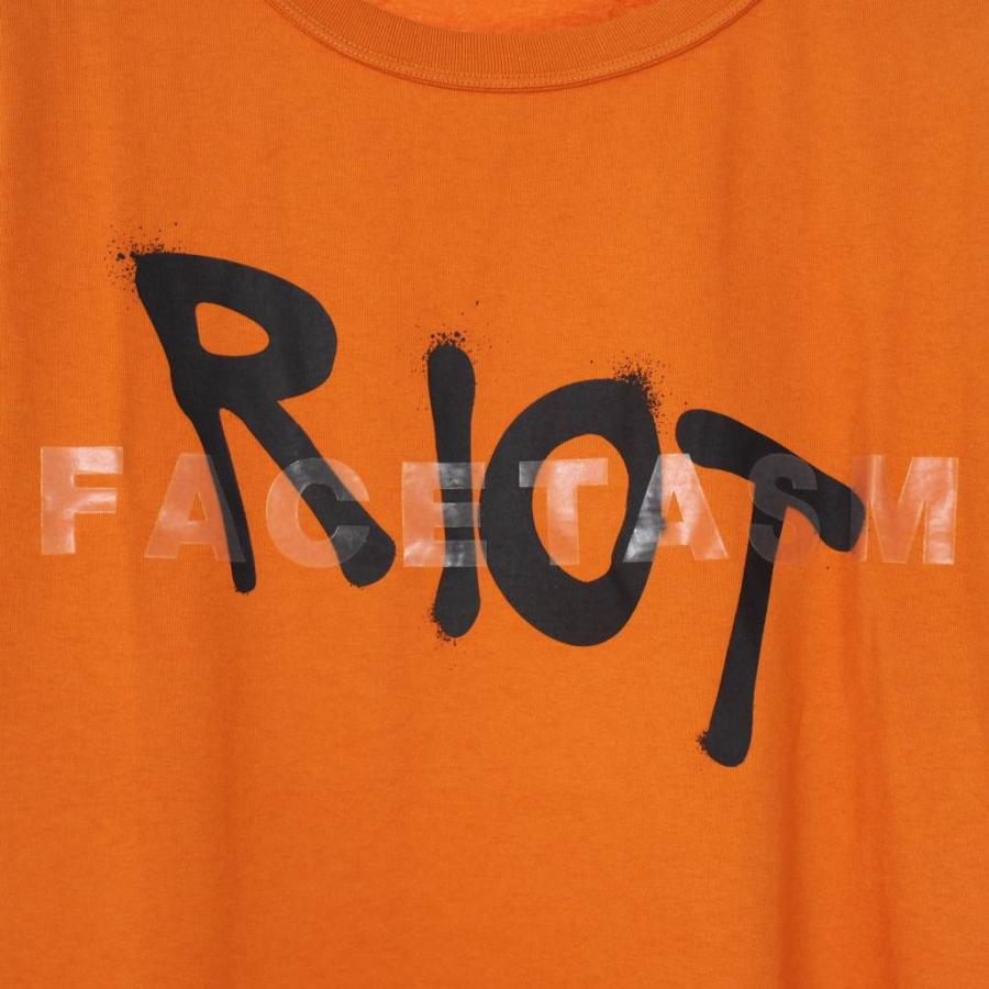 未使用品 ライオット ファセッタズム RIOT FACETASM 20AW LOGO TEE 