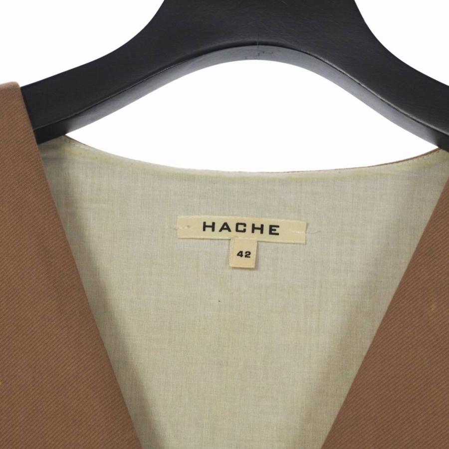 アッシュ HACHE ノースリーブ シャツ 42 ベージュ K230740 12 