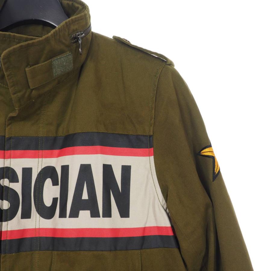 グラム glamb M-65 MUSICIAN プリント ミリタリージャケット ブルゾン