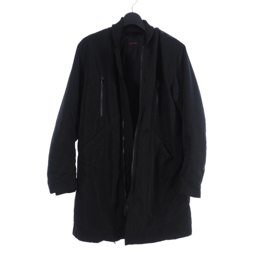 ハムネット HAMNETT 中綿 ロング ブルゾン ジャケット M 黒 ブラック