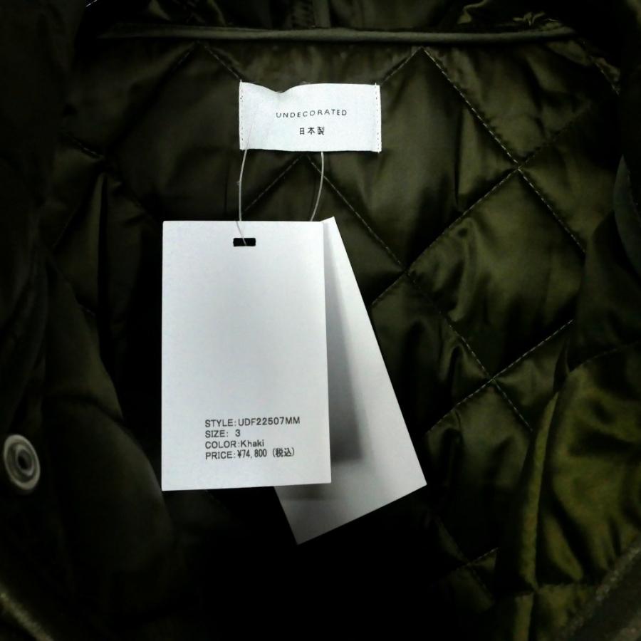 未使用品 アンデコレイテッド UNDECORATED 22AW RE: PL PADDED COAT 
