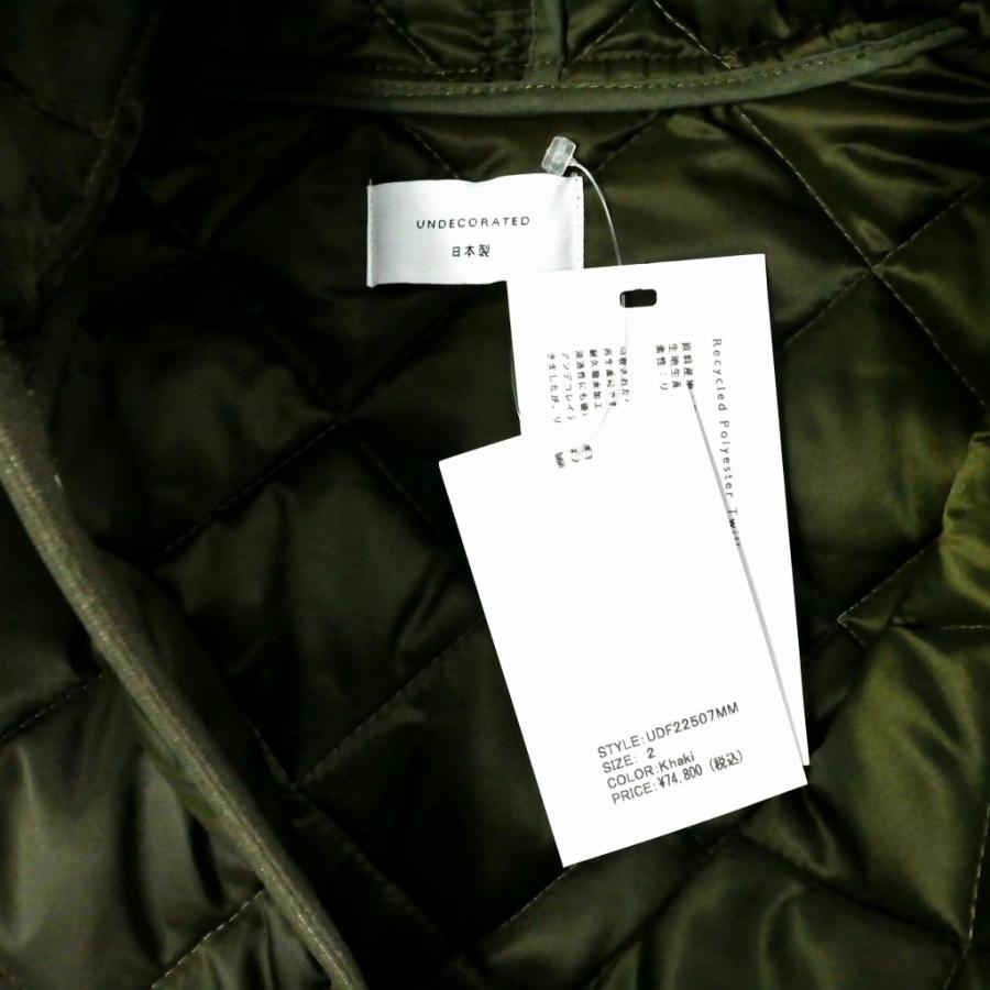 未使用品 アンデコレイテッド UNDECORATED 22AW RE: PL PADDED COAT 