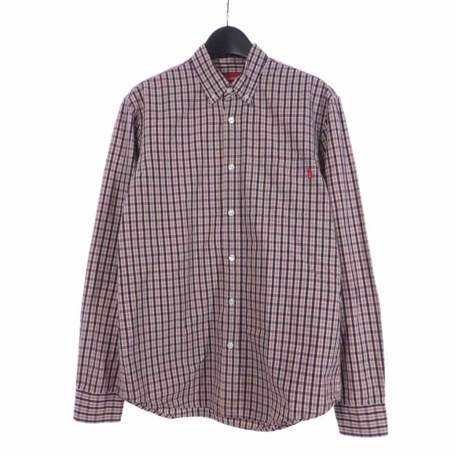 Supreme シュプリーム SUPREME ボタンダウン チェックシャツ 長袖 S 