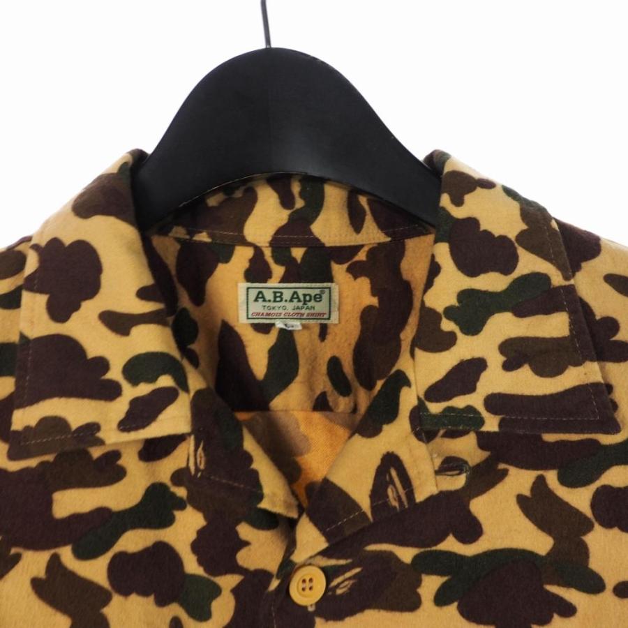 アベイシングエイプ A BATHING APE オールド カモフラ ネルシャツ 長袖 