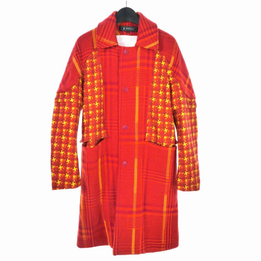 アンリアレイジ ANREALAGE THERMOGRAPH RANDOM CHECK TWEED COAT  