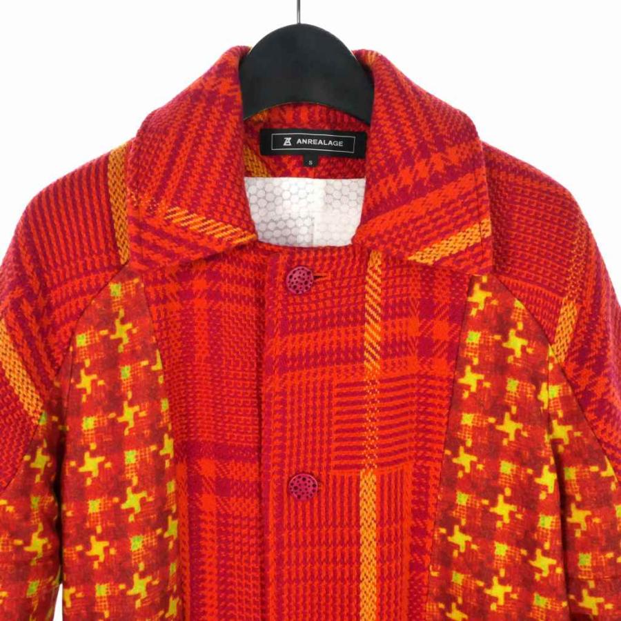 アンリアレイジ ANREALAGE THERMOGRAPH RANDOM CHECK TWEED COAT 
