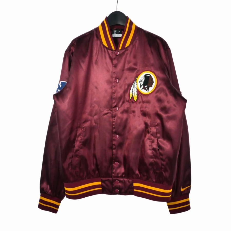 NFL NIKE REDSKINS ビンテージ袖レザー スタジャン 2XL