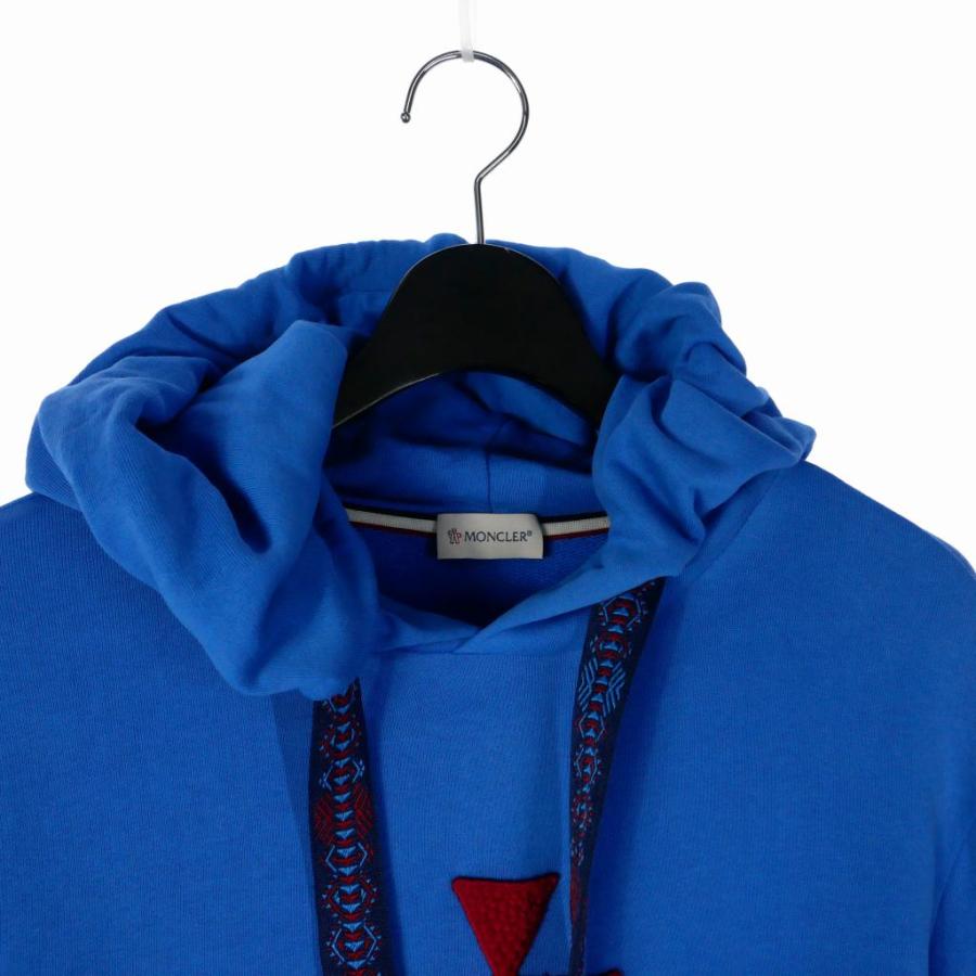 し*う様 MONCLER パーカー M ネイビー ワッペンロゴ し*う様 MONCLER パーカー M ネイビー ワッペンロゴ - メルカリ