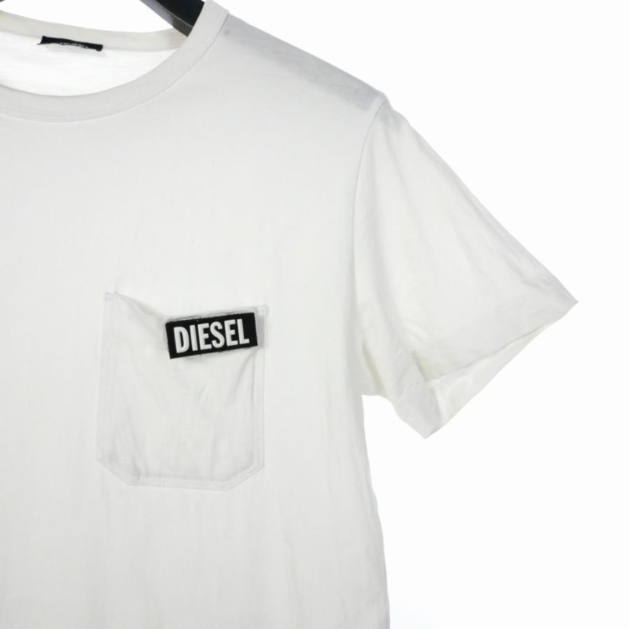 DIESEL ディーゼル マジックテープ 3Dロゴ Tシャツ 半袖 ワンポイント 