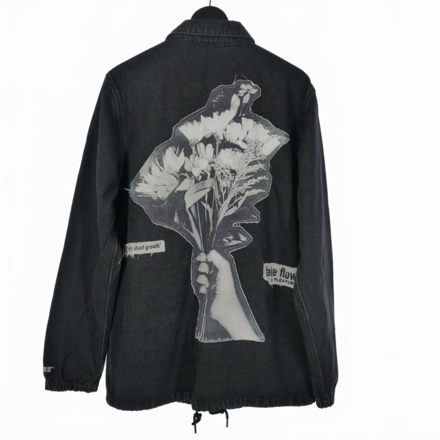 プレジャーズ PLEASURES FAKE FLOWERS DENIM COACH JACKET フェイク 