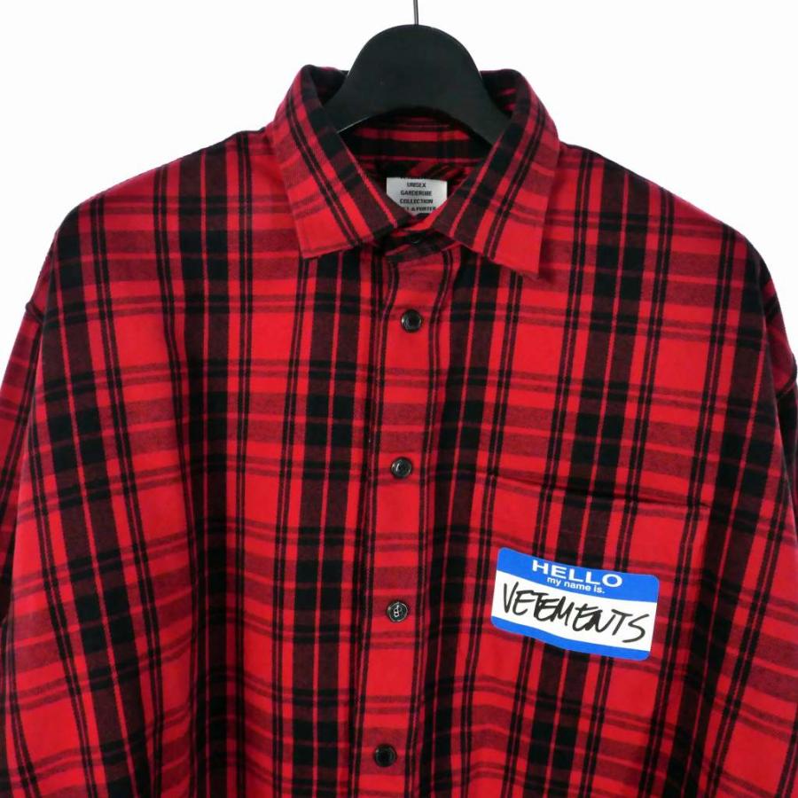 VETEMENTS 22SS マイネーム イズ ヴェトモン フランネルシャツ L VETEMENTS ヴェトモン 22SS マイネーム イズ ヴェトモン