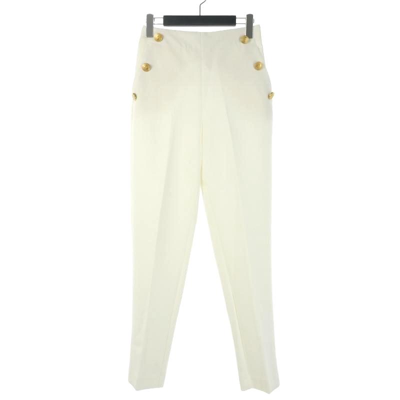 ザラウーマン ZARA WOMAN ストレートフィットボタンパンツ スラックス
