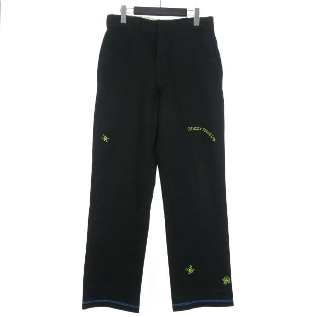 Stussy x Dickies ブラックワークパンツ Stussy x Dickies ブラックワークパンツ Stussy x Dickies