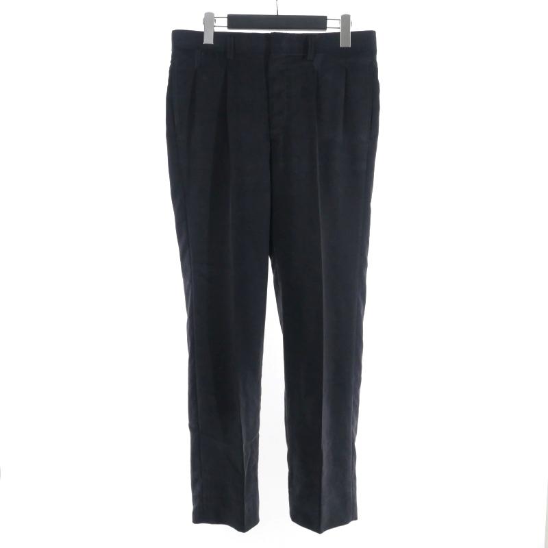 エムシーエム MCM スラックス パンツ 刺?ロゴ ワンタック