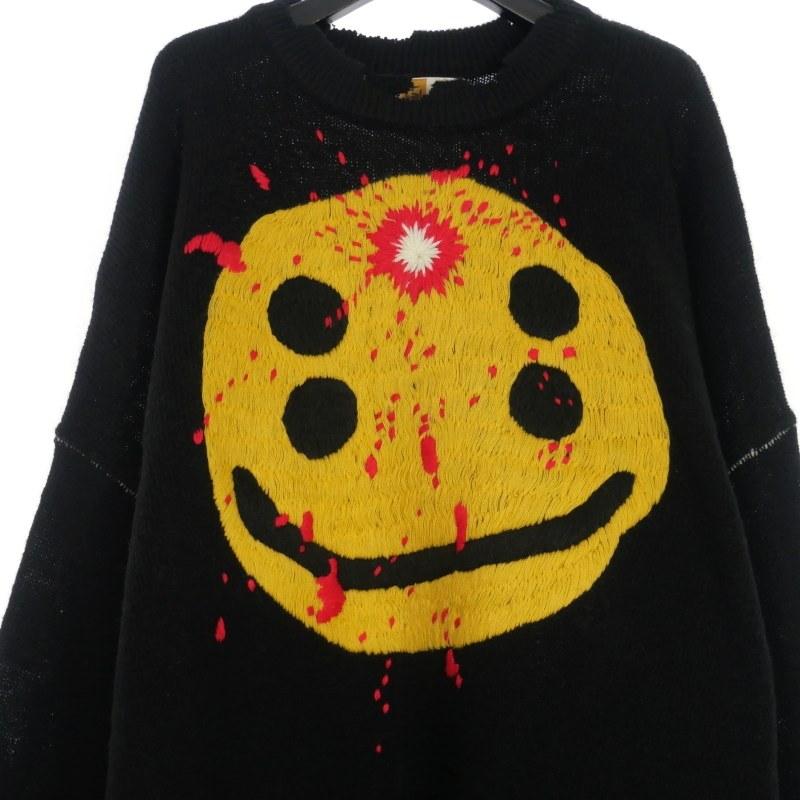 未使用品 セントマイケル SAINTMICHAEL 24AW /CP_CREW KNT/SMILE