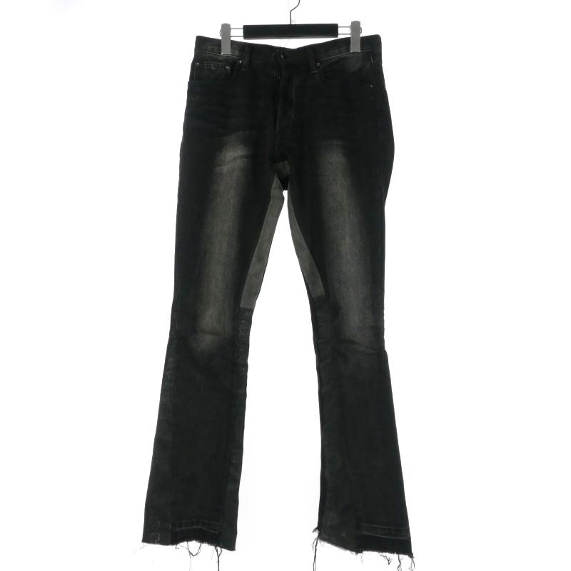 ミニマル mnml PAISLEY FLARE DENIM ペイズリー フレアデニムパンツ 