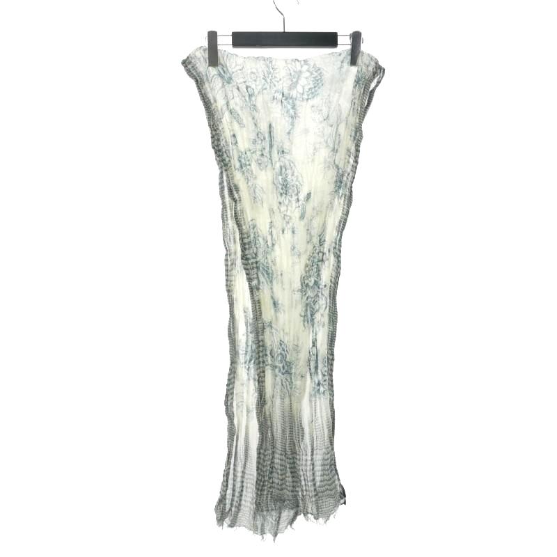 フランコフェラーリ FRANCO FERRARI ストール シースルー ボタニカル柄