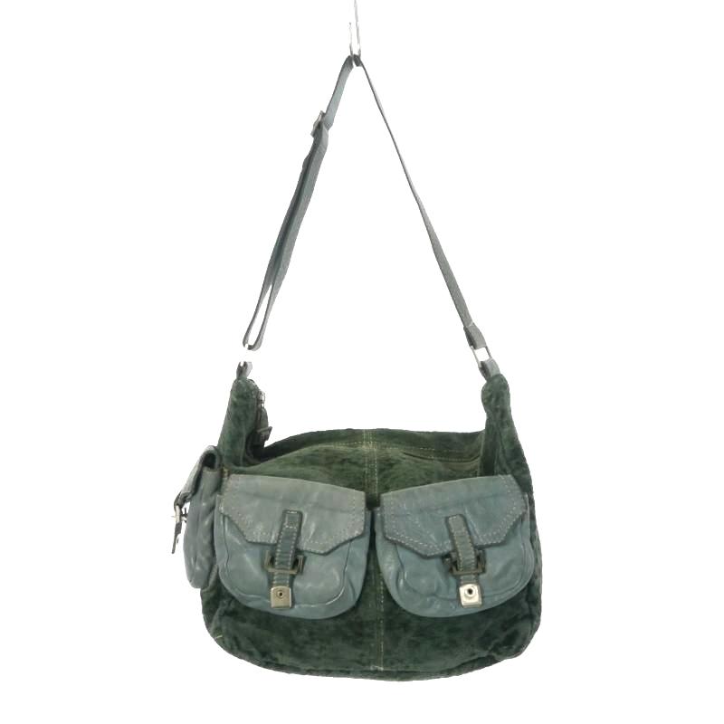 シシロッシ sissirossi マルチポケット レザー切替 ショルダーバッグ  