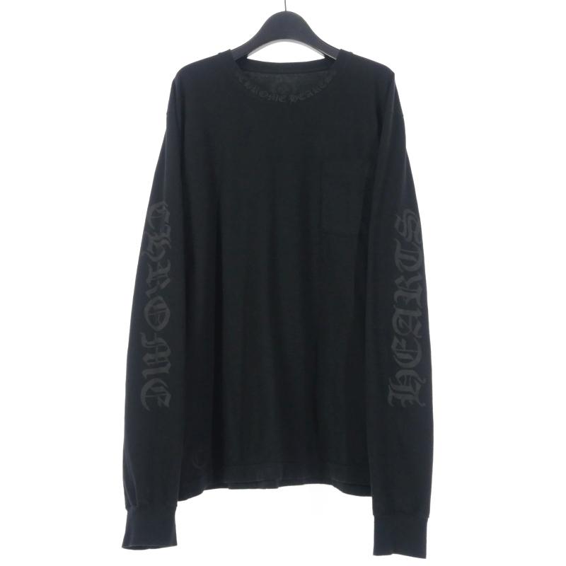 CHROME HEARTS ブラック長袖カットソー