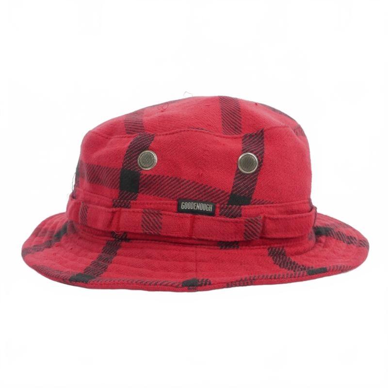 R good enough finesse バケットハット チェック グッドイナフ GOODENOUGH フィネス FINESSE チェック バケットハット