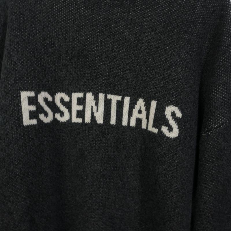 美品◎ ESSENTIALS フェアオブゴッド ロゴ ニット グレー メンズ L FOG ESSENTIALS - LOGO KNIT / グレー | Tempt