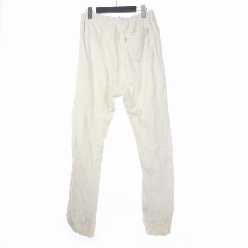 【中古】グッドイナフ GOODENOUGH リバーシブル スウェットパンツ サーマル ワンポイントロゴ 白 ホワイト メンズ グッドイナフ GOODENOUGH リバーシブル スウェットパンツ サーマル