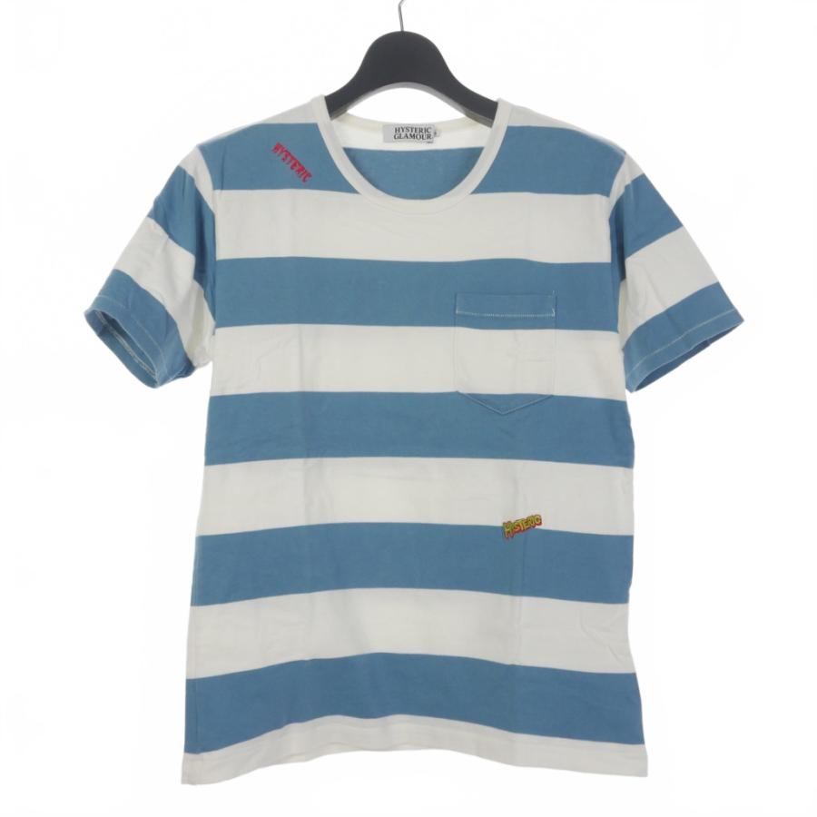 HYSTERIC GLAMOUR（ヒステリックグラマー） ボーダー ポケット Tシャツ