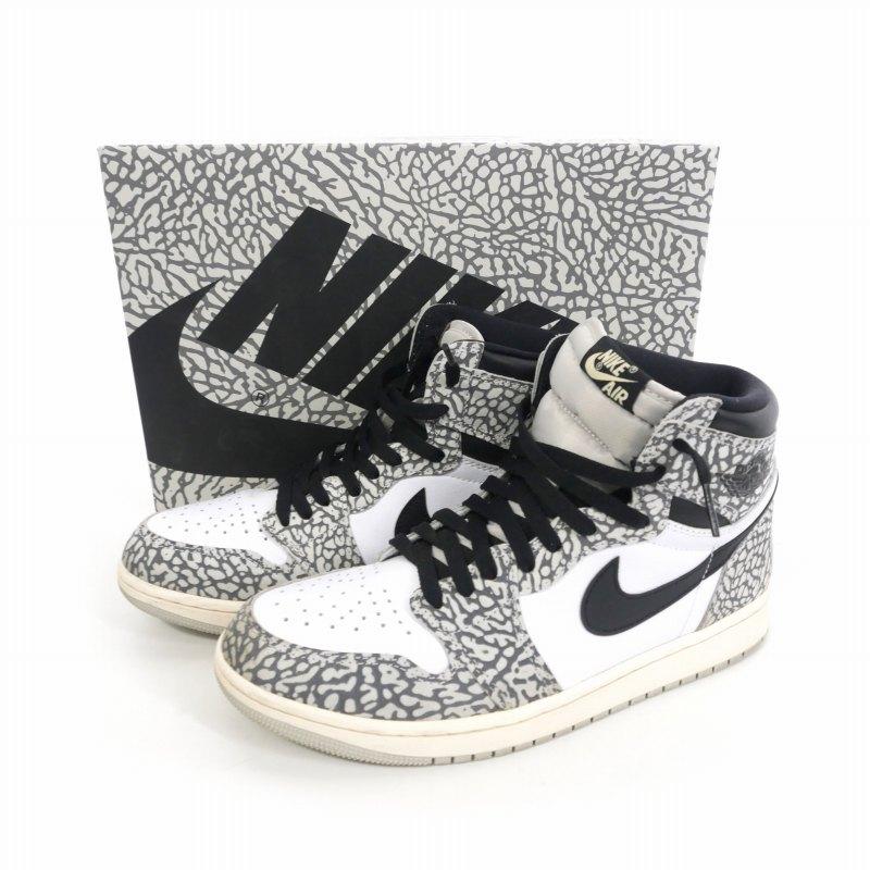 靴 Air Jordan 1High OG White Cement/Safari NIKE(ナイキ) Air Jordan 1 High OG 