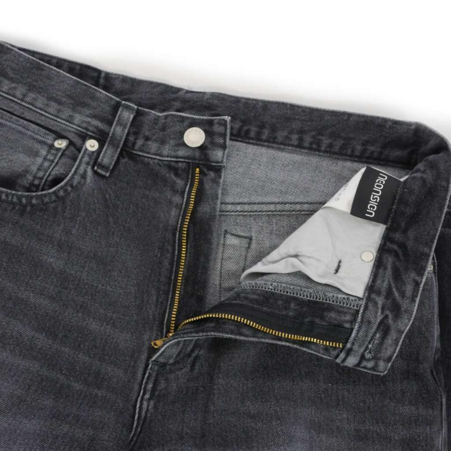 ネオンサイン NEON SIGN Loose denim pants v1.2 BLACK USED