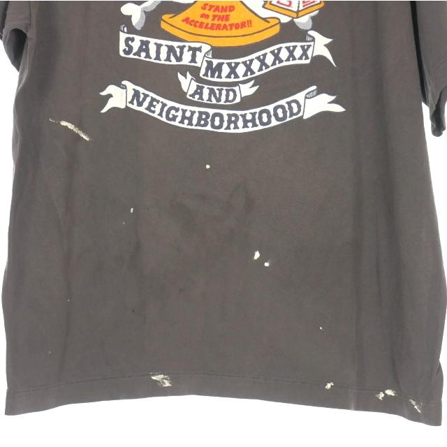 Saint Tシャツ セントマイケル プリント 半袖 黒 レア 希少 SAINT Mxxxxxx 【セント マイケル】 NH_SS TEE /STHD.FEARLESS