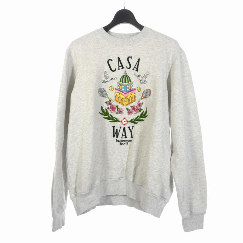 カサブランカ Casablanca 23AW スウェット トレーナー 刺? ロゴ プル