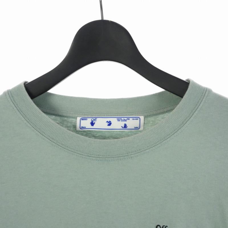 オフホワイト OFF WHITE 21SS クルーネック コットン ロゴ 刺繍 半袖