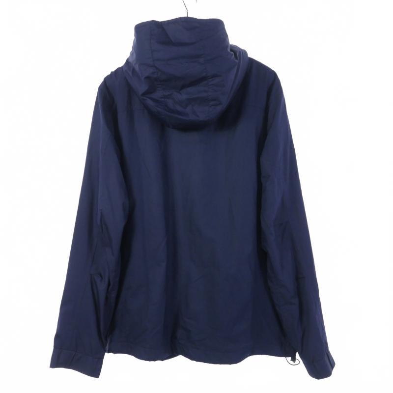 ステューシー ナイロンジャケット フルジップ ネイビー ロゴ S ドローコード STUSSY ステューシー ナイロンジャケットアノラック フルジップ