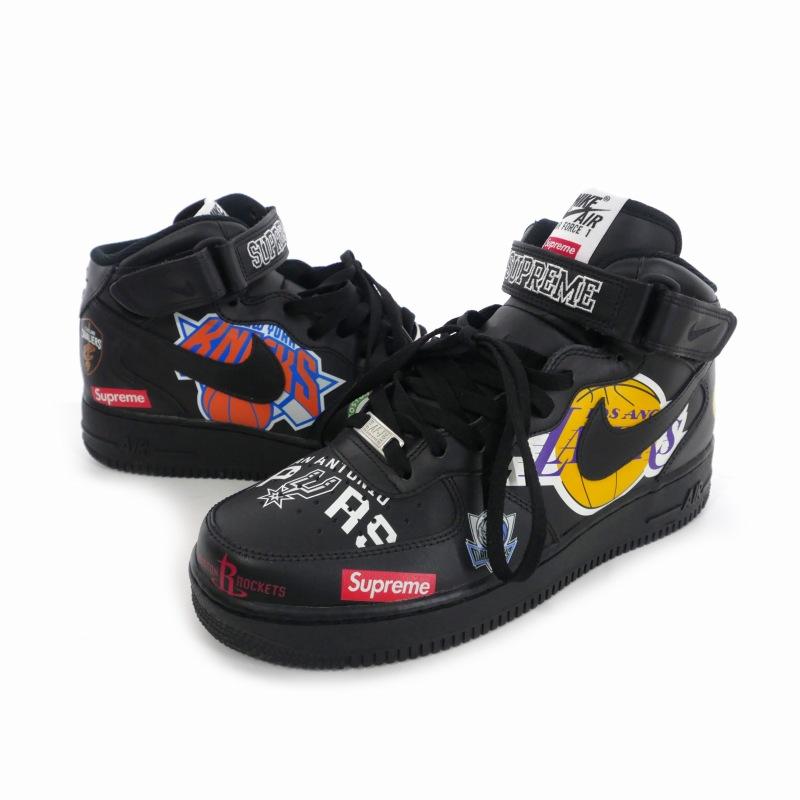 NIKE ナイキ Supreme NBA Air Force 1 Mid 07 Black シュプリーム 