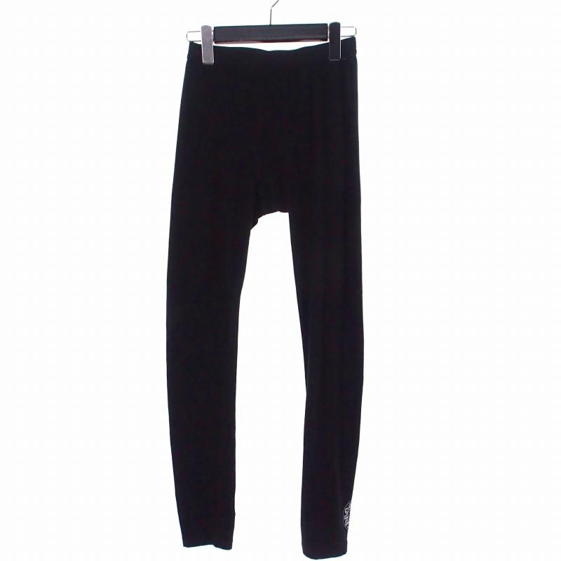 未使用　Chrome Hearts ブラックレギンス クロムハーツ ブラック スクリプト ロゴ レギンス - SRM – SHENGLI