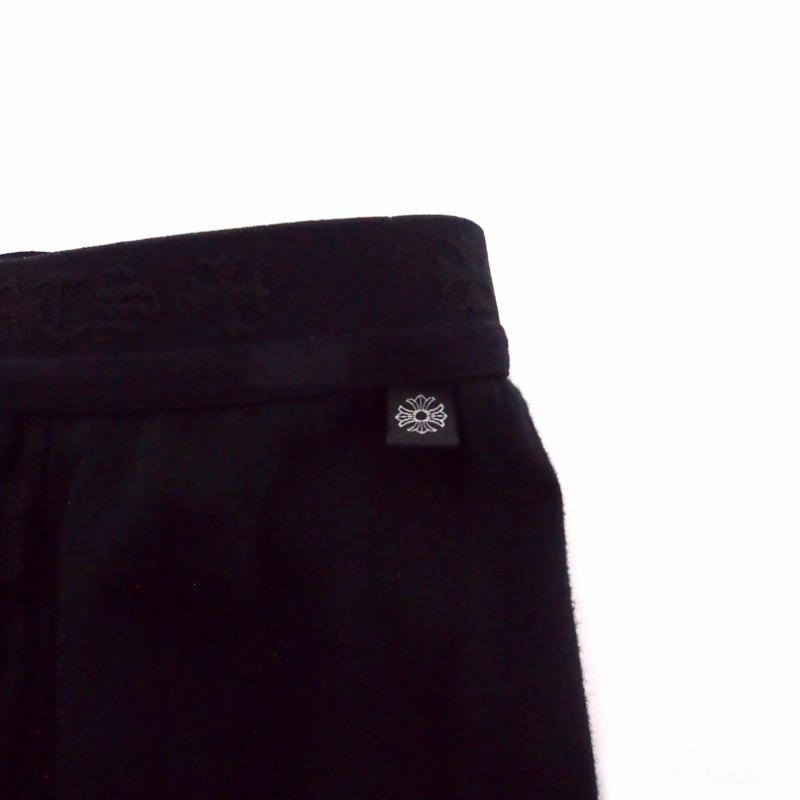 CHROME HEARTS（クロムハーツ） ロゴ プリント レギンス M ブラック 黒