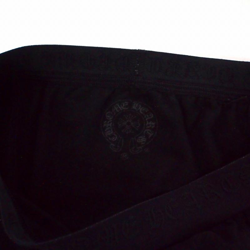 CHROME HEARTS（クロムハーツ） ロゴ プリント レギンス M ブラック 黒