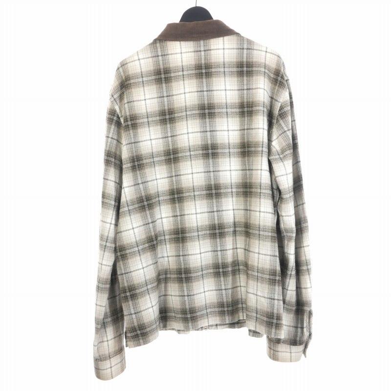 ステューシーZIP SHIRT FRANK PLAID 長袖シャツstussy STUSSY（ステューシー） STUSSY 21AW Frank Plaid Zip Shirt 刺?ロゴ