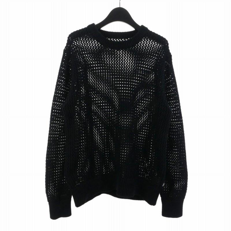 ム*メ様 STUSSY グラフィックニットセーター ダークグレー M STUSSY グラフィックニットセーター ダークグレー M